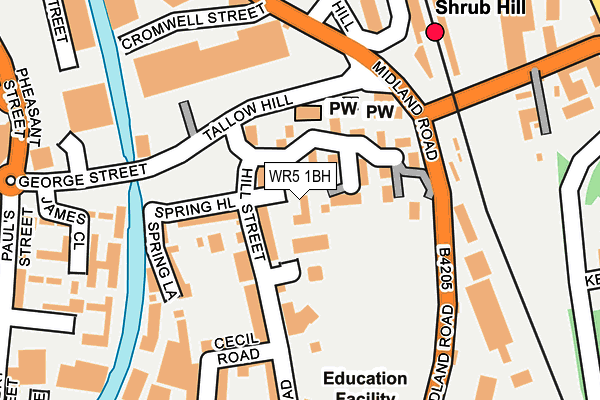 WR5 1BH map - OS OpenMap – Local (Ordnance Survey) WR5 1BH map - OS OpenMap – Local (Ordnance Survey)