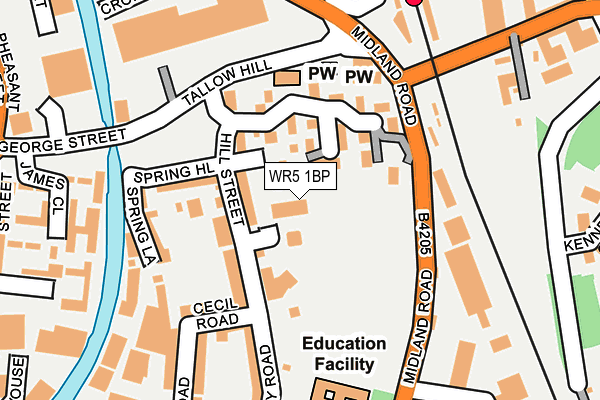 WR5 1BP map - OS OpenMap – Local (Ordnance Survey) WR5 1BP map - OS OpenMap – Local (Ordnance Survey)