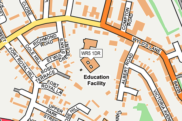 WR5 1DR map - OS OpenMap – Local (Ordnance Survey) WR5 1DR map - OS OpenMap – Local (Ordnance Survey)