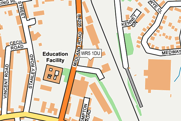 WR5 1DU map - OS OpenMap – Local (Ordnance Survey) WR5 1DU map - OS OpenMap – Local (Ordnance Survey)
