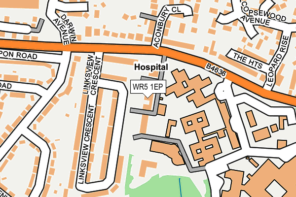 WR5 1EP map - OS OpenMap – Local (Ordnance Survey) WR5 1EP map - OS OpenMap – Local (Ordnance Survey)