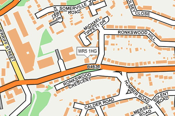 WR5 1HG map - OS OpenMap – Local (Ordnance Survey) WR5 1HG map - OS OpenMap – Local (Ordnance Survey)