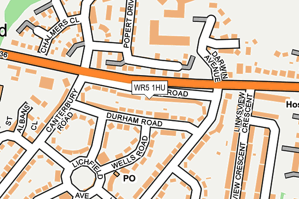 WR5 1HU map - OS OpenMap – Local (Ordnance Survey) WR5 1HU map - OS OpenMap – Local (Ordnance Survey)