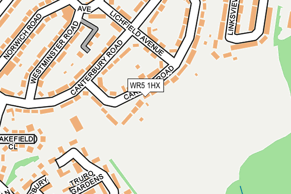 WR5 1HX map - OS OpenMap – Local (Ordnance Survey) WR5 1HX map - OS OpenMap – Local (Ordnance Survey)
