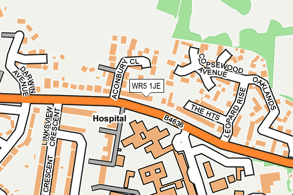 WR5 1JE map - OS OpenMap – Local (Ordnance Survey) WR5 1JE map - OS OpenMap – Local (Ordnance Survey)