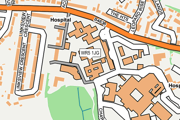 WR5 1JG map - OS OpenMap – Local (Ordnance Survey) WR5 1JG map - OS OpenMap – Local (Ordnance Survey)