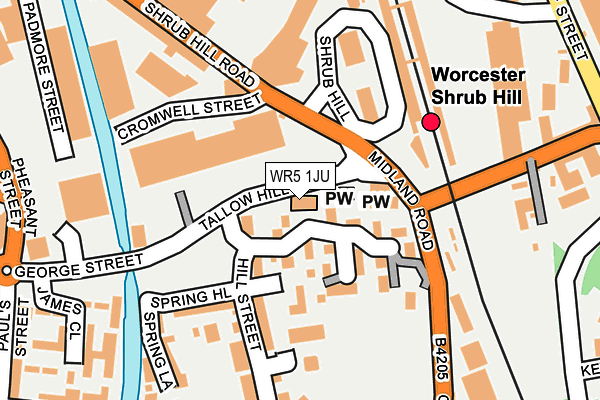 WR5 1JU map - OS OpenMap – Local (Ordnance Survey) WR5 1JU map - OS OpenMap – Local (Ordnance Survey)