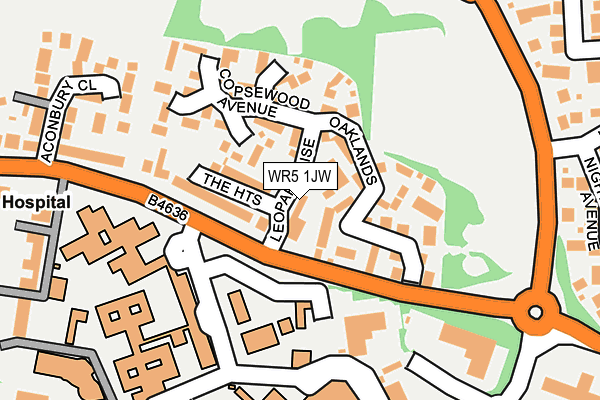 WR5 1JW map - OS OpenMap – Local (Ordnance Survey) WR5 1JW map - OS OpenMap – Local (Ordnance Survey)
