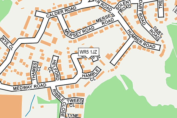 WR5 1JZ map - OS OpenMap – Local (Ordnance Survey) WR5 1JZ map - OS OpenMap – Local (Ordnance Survey)