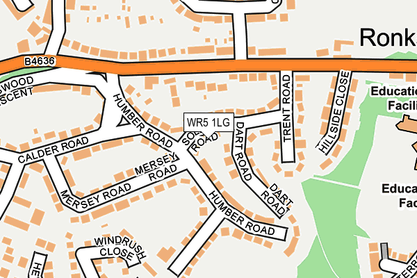 WR5 1LG map - OS OpenMap – Local (Ordnance Survey) WR5 1LG map - OS OpenMap – Local (Ordnance Survey)