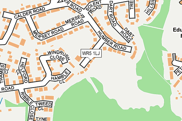 WR5 1LJ map - OS OpenMap – Local (Ordnance Survey) WR5 1LJ map - OS OpenMap – Local (Ordnance Survey)