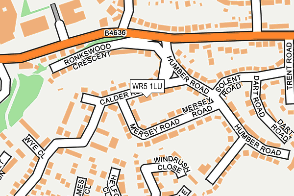 WR5 1LU map - OS OpenMap – Local (Ordnance Survey)