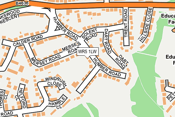 WR5 1LW map - OS OpenMap – Local (Ordnance Survey) WR5 1LW map - OS OpenMap – Local (Ordnance Survey)