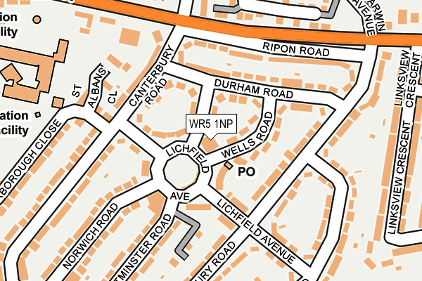 WR5 1NP map - OS OpenMap – Local (Ordnance Survey) WR5 1NP map - OS OpenMap – Local (Ordnance Survey)
