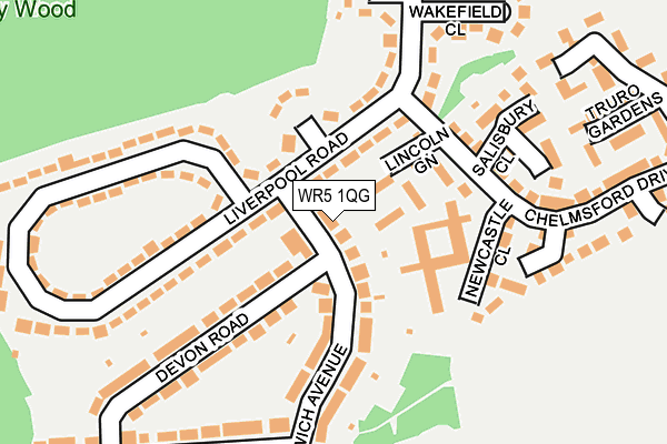 WR5 1QG map - OS OpenMap – Local (Ordnance Survey) WR5 1QG map - OS OpenMap – Local (Ordnance Survey)
