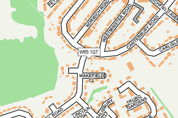 WR5 1QT map - OS OpenMap – Local (Ordnance Survey) WR5 1QT map - OS OpenMap – Local (Ordnance Survey)