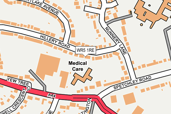 WR5 1RE map - OS OpenMap – Local (Ordnance Survey) WR5 1RE map - OS OpenMap – Local (Ordnance Survey)