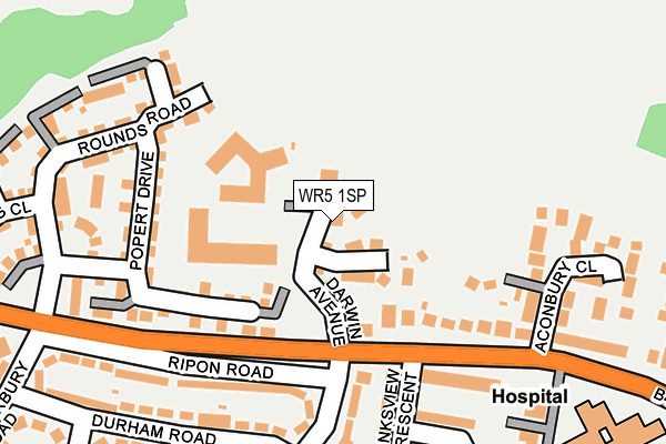 WR5 1SP map - OS OpenMap – Local (Ordnance Survey)