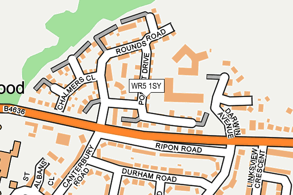 WR5 1SY map - OS OpenMap – Local (Ordnance Survey) WR5 1SY map - OS OpenMap – Local (Ordnance Survey)