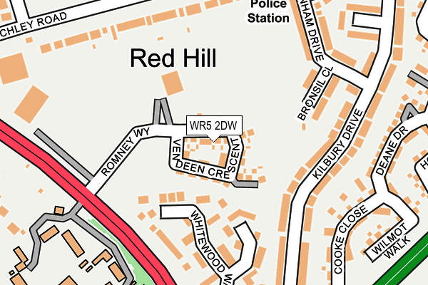 WR5 2DW map - OS OpenMap – Local (Ordnance Survey) WR5 2DW map - OS OpenMap – Local (Ordnance Survey)