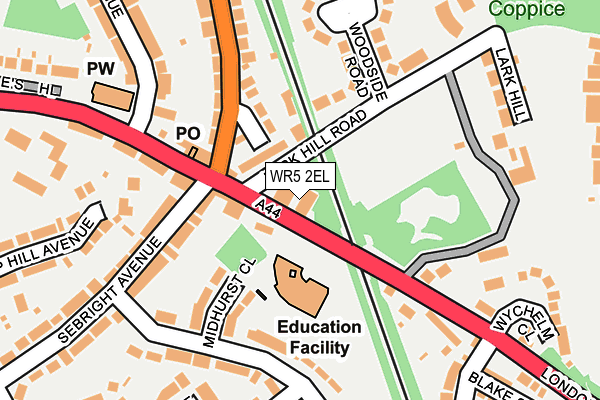 WR5 2EL map - OS OpenMap – Local (Ordnance Survey) WR5 2EL map - OS OpenMap – Local (Ordnance Survey)
