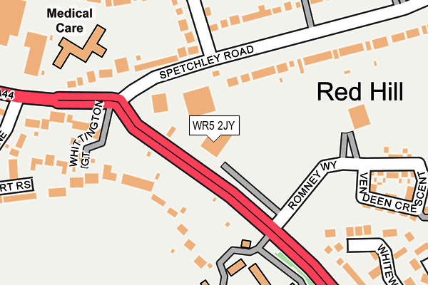 WR5 2JY map - OS OpenMap – Local (Ordnance Survey) WR5 2JY map - OS OpenMap – Local (Ordnance Survey)