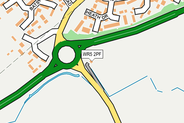 WR5 2PF map - OS OpenMap – Local (Ordnance Survey) WR5 2PF map - OS OpenMap – Local (Ordnance Survey)