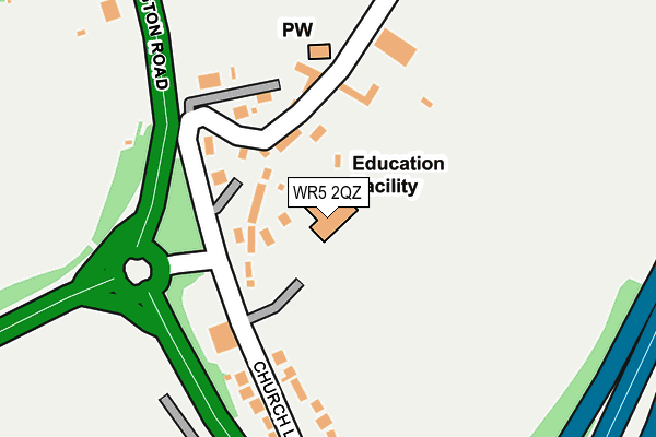 WR5 2QZ map - OS OpenMap – Local (Ordnance Survey) WR5 2QZ map - OS OpenMap – Local (Ordnance Survey)