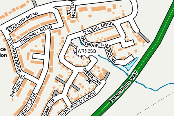WR5 2SQ map - OS OpenMap – Local (Ordnance Survey) WR5 2SQ map - OS OpenMap – Local (Ordnance Survey)