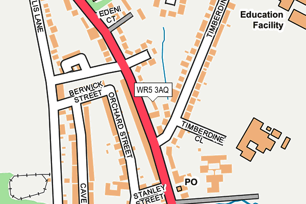 WR5 3AQ map - OS OpenMap – Local (Ordnance Survey) WR5 3AQ map - OS OpenMap – Local (Ordnance Survey)