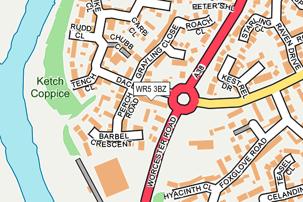 WR5 3BZ map - OS OpenMap – Local (Ordnance Survey) WR5 3BZ map - OS OpenMap – Local (Ordnance Survey)