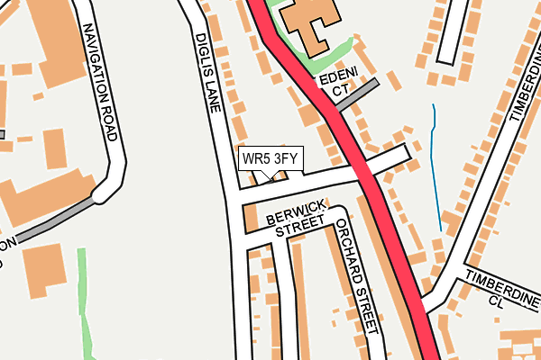 WR5 3FY map - OS OpenMap – Local (Ordnance Survey) WR5 3FY map - OS OpenMap – Local (Ordnance Survey)