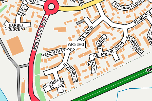 WR5 3HG map - OS OpenMap – Local (Ordnance Survey) WR5 3HG map - OS OpenMap – Local (Ordnance Survey)