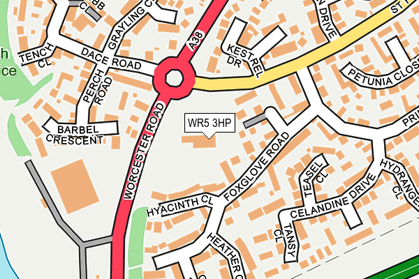 WR5 3HP map - OS OpenMap – Local (Ordnance Survey) WR5 3HP map - OS OpenMap – Local (Ordnance Survey)