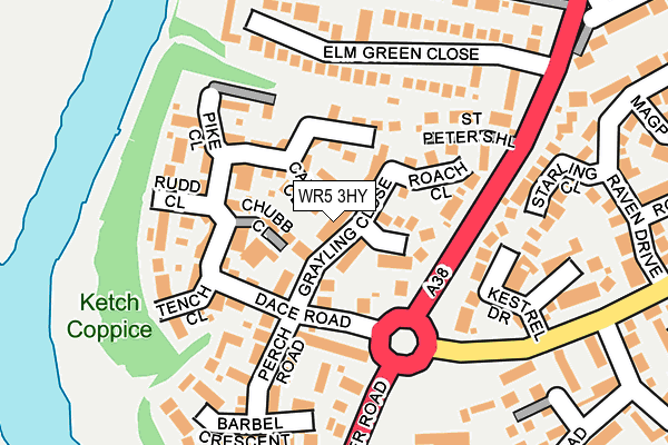 WR5 3HY map - OS OpenMap – Local (Ordnance Survey) WR5 3HY map - OS OpenMap – Local (Ordnance Survey)