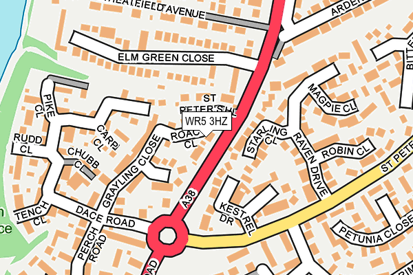 WR5 3HZ map - OS OpenMap – Local (Ordnance Survey) WR5 3HZ map - OS OpenMap – Local (Ordnance Survey)