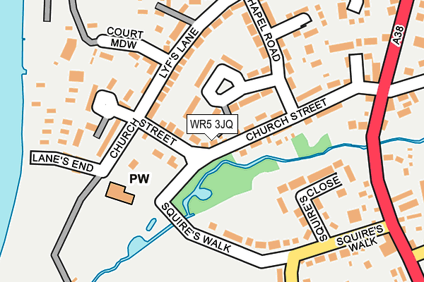 WR5 3JQ map - OS OpenMap – Local (Ordnance Survey)