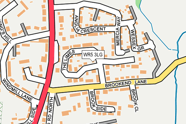 WR5 3LG map - OS OpenMap – Local (Ordnance Survey) WR5 3LG map - OS OpenMap – Local (Ordnance Survey)