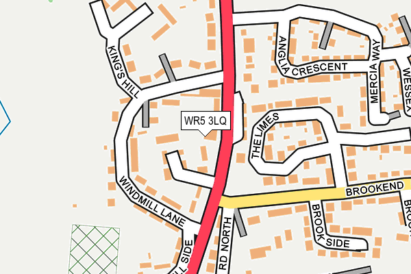 WR5 3LQ map - OS OpenMap – Local (Ordnance Survey) WR5 3LQ map - OS OpenMap – Local (Ordnance Survey)