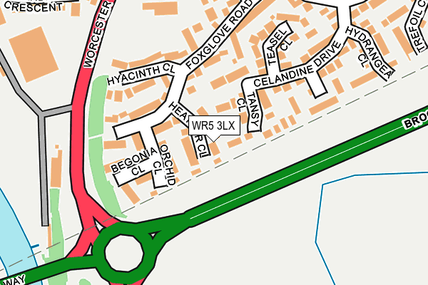WR5 3LX map - OS OpenMap – Local (Ordnance Survey) WR5 3LX map - OS OpenMap – Local (Ordnance Survey)