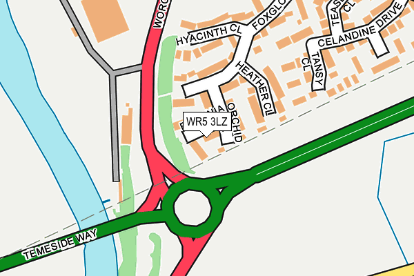 WR5 3LZ map - OS OpenMap – Local (Ordnance Survey) WR5 3LZ map - OS OpenMap – Local (Ordnance Survey)