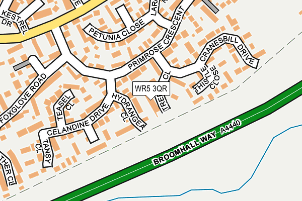 WR5 3QR map - OS OpenMap – Local (Ordnance Survey) WR5 3QR map - OS OpenMap – Local (Ordnance Survey)
