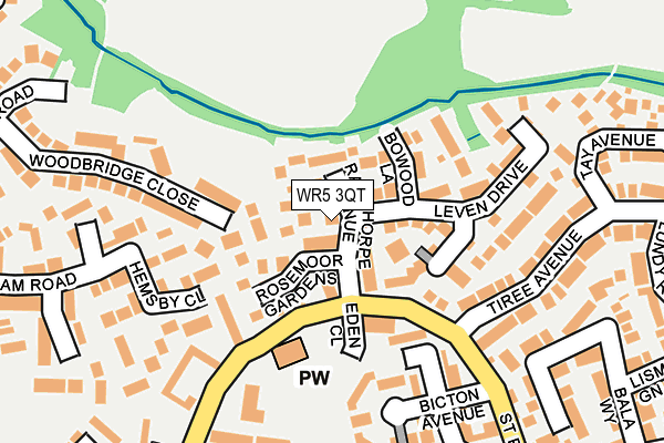 WR5 3QT map - OS OpenMap – Local (Ordnance Survey) WR5 3QT map - OS OpenMap – Local (Ordnance Survey)