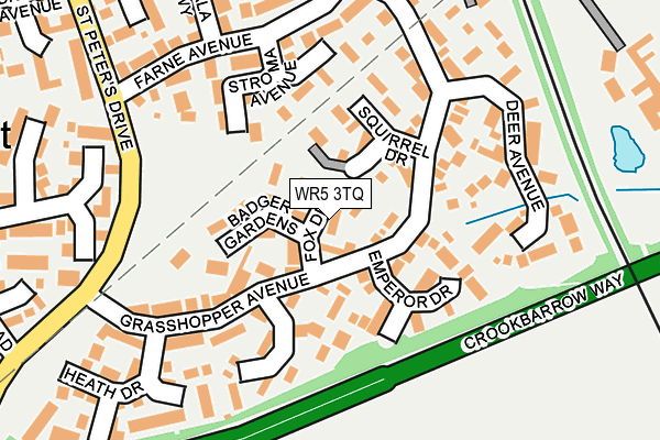 WR5 3TQ map - OS OpenMap – Local (Ordnance Survey) WR5 3TQ map - OS OpenMap – Local (Ordnance Survey)