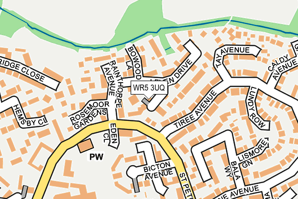 WR5 3UQ map - OS OpenMap – Local (Ordnance Survey) WR5 3UQ map - OS OpenMap – Local (Ordnance Survey)
