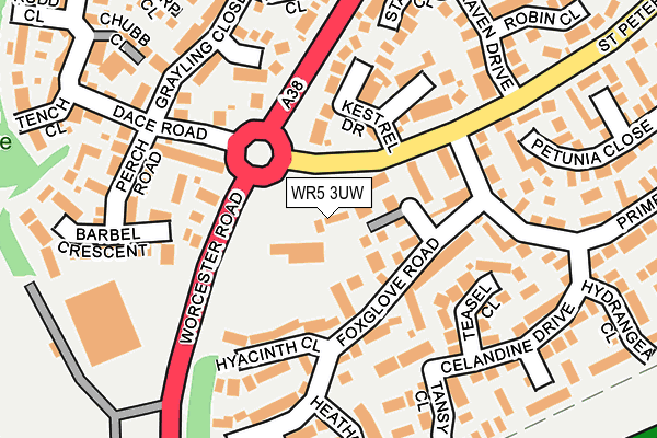 WR5 3UW map - OS OpenMap – Local (Ordnance Survey) WR5 3UW map - OS OpenMap – Local (Ordnance Survey)