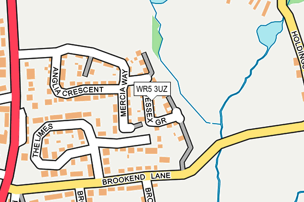 WR5 3UZ map - OS OpenMap – Local (Ordnance Survey) WR5 3UZ map - OS OpenMap – Local (Ordnance Survey)