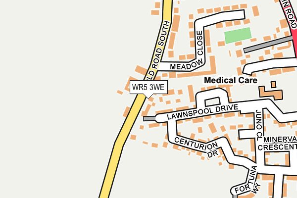 WR5 3WE map - OS OpenMap – Local (Ordnance Survey) WR5 3WE map - OS OpenMap – Local (Ordnance Survey)