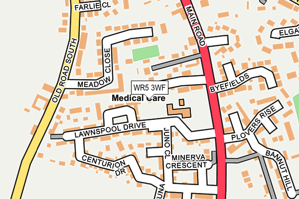 WR5 3WF map - OS OpenMap – Local (Ordnance Survey) WR5 3WF map - OS OpenMap – Local (Ordnance Survey)