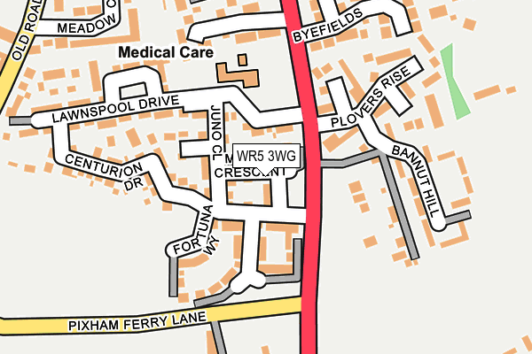 WR5 3WG map - OS OpenMap – Local (Ordnance Survey) WR5 3WG map - OS OpenMap – Local (Ordnance Survey)